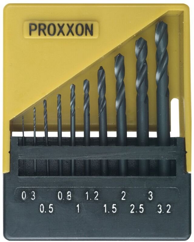 Hss Spiralbohrersatz, din 338, 0,3 bis 3,2 mm (10-teilig) - 28874 - Proxxon