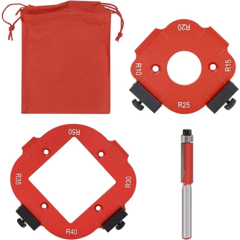 Router Jig aus Aluminiumlegierung, Hilfswerkzeug zum Bogenschneiden, Winkelvorrichtung für Router R10 R15 R20 R25 R30 R3...