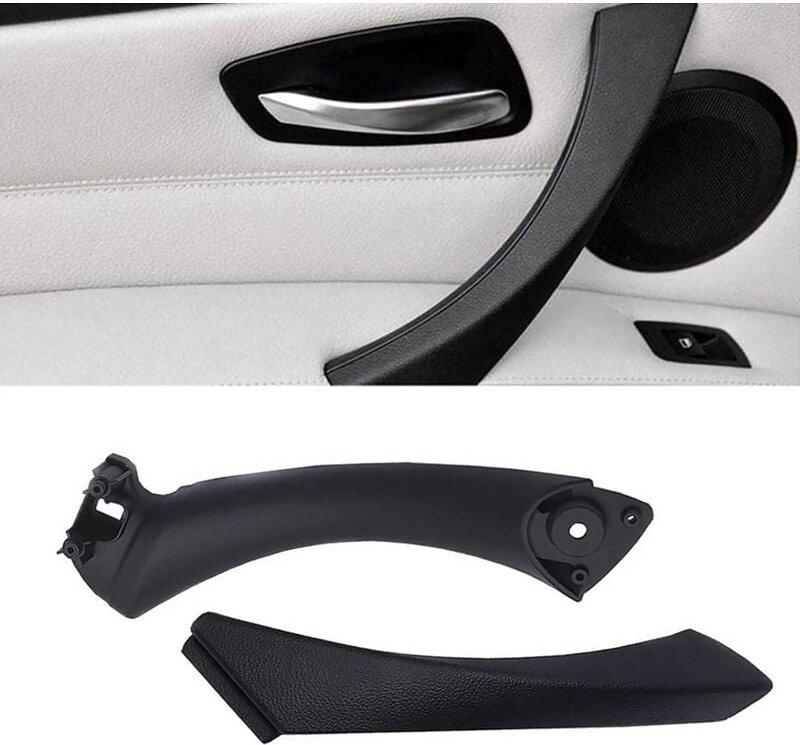 Ersandy - Kompatibel mit Türgriff der 3er-Serie E90/E91/E92/E93, Türgriff der linken Beifahrertür + Außenabdeckung (komp...