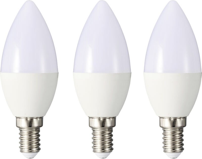 Sygonix - SY-6649658 led eek f (a - g) E14 4.9 w = 40 w Warmweiß (ø x h) 37 mm x 96 mm 3 St.