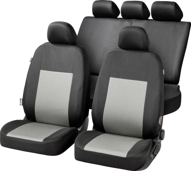Autositzbezug-Set Belmont schwarz-grau - Carcomfort