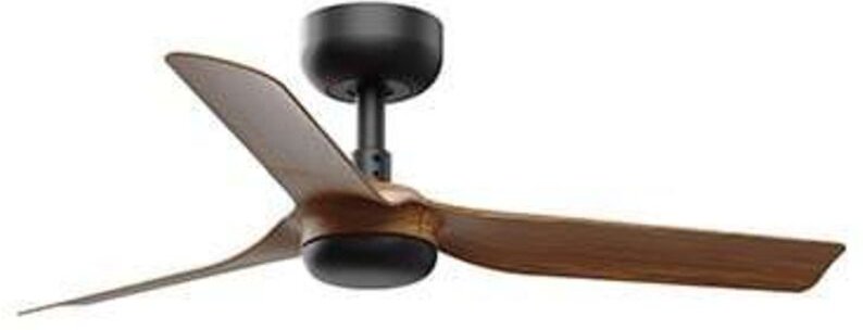 Mini punt s Ventilator ohne Licht schwarz/Holz mini punt s Ventilator mit Licht schwarz/Holz