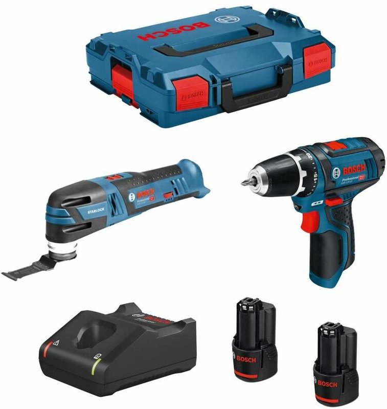 Bosch - Kit 12V B12GSRGOP2bat3a-40 (gsr 12V-15 + gop 12V-28 + 2 x 3,0 Ah + GAL12V-40 + L-Boxx 102)