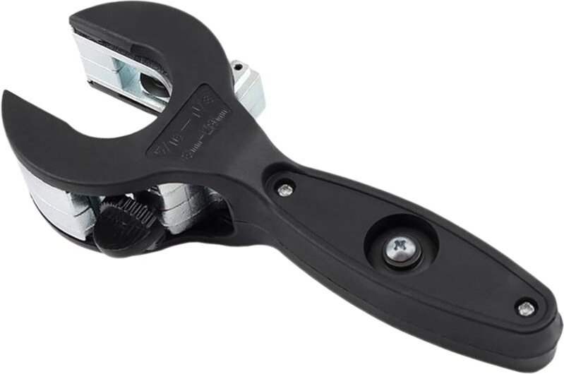 Schwarzer Ratschen-Rohrschneider für PVC – Tragbares Rohrschneidwerkzeug Kompakter und robuster PVC-Rohrschneider, 1/4 b...