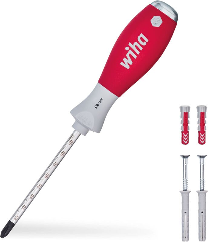 Dübellochschläger Set SoftFinish® mit Dübeln (41289), 5 tlg., Dübel ohne Bohren, Dübelbohrhilfe, zum Einschlagen von Düb...