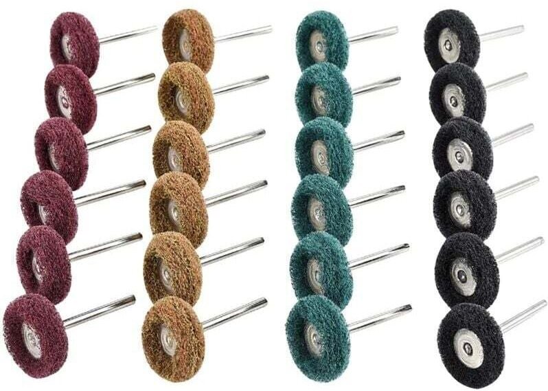 40-teiliges Bohrer-Polierset, 25 mm Schleifpolierzubehör, Rotationswerkzeuge, Körnung 80/150/240/300, Polierzubehör für ...