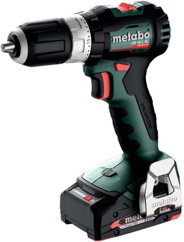Metabo - Akku-Schlagbohrschrauber sb 18 l bl, incl. 2x Akku Li-Power 2 Ah, Ladegerät, Zubehör x