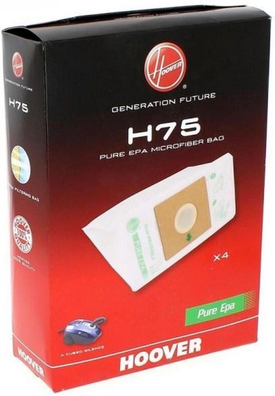 Ersatzteil - H75 4er Pack Mikrofaser-Staubsaugerbeutel ACUBE - - HOOVER