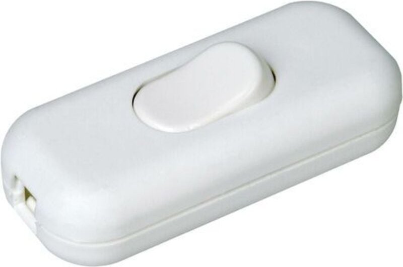 Kopp - 191317000 Schnurschalter mit Zugentlastung Weiß 1 x Aus/Ein 2 a 1 St.