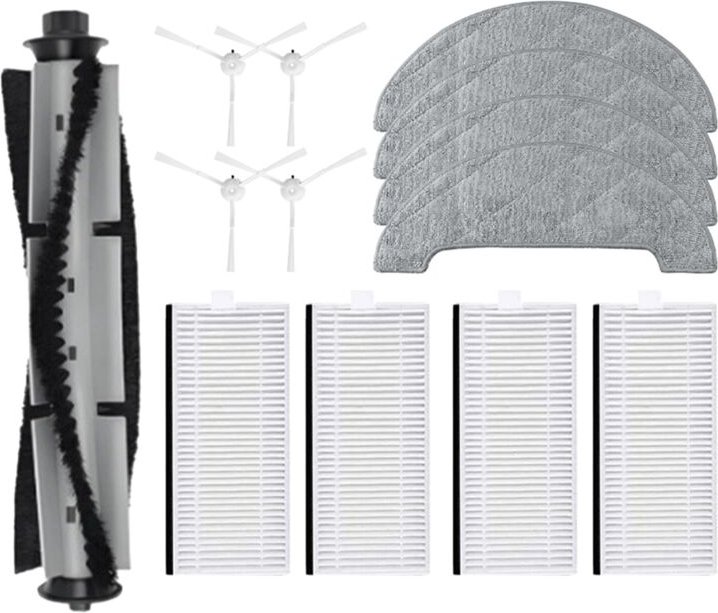 Für KUANLITU L10 Ersatzteile Hauptseitenbürste Filter Mopptuch