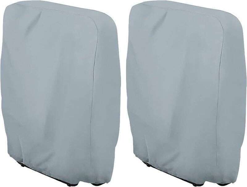 2 faltbare Sonnenliegenbezüge, wasserdicht und UV-beständig, 210D Oxford-Gewebe, für Gartenliegen, B 71 × H 110 cm, grau