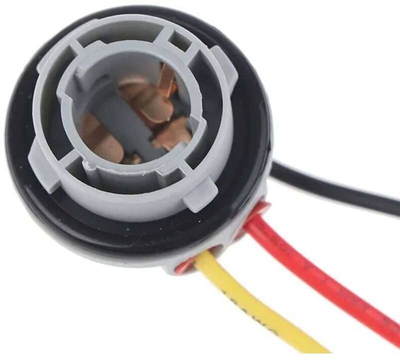 10 Stück 1157 BAY15D Lampenfassung Lampenadapter Sockel Sockel Stecker Kunststoff für Blinker Scheinwerfer Licht