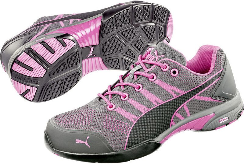 Puma Safety Shoes - puma Celerity Knit Pink 642910-41 Sicherheitsschuh S1 Schuhgröße (eu): 41 Grau, Pink 1 St.
