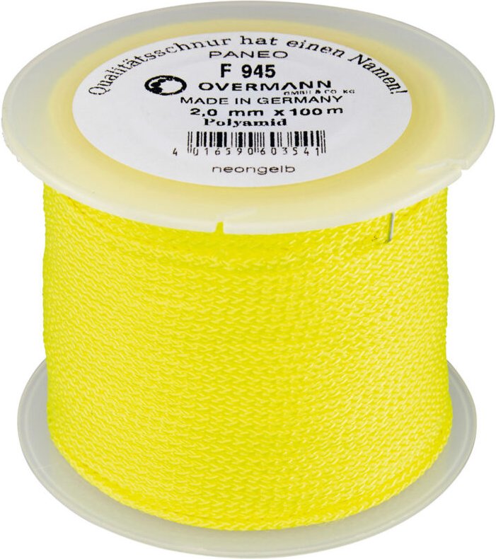 Maurerschnur Polyamid 2,0 mm 100 m neon-gelb - Overmann