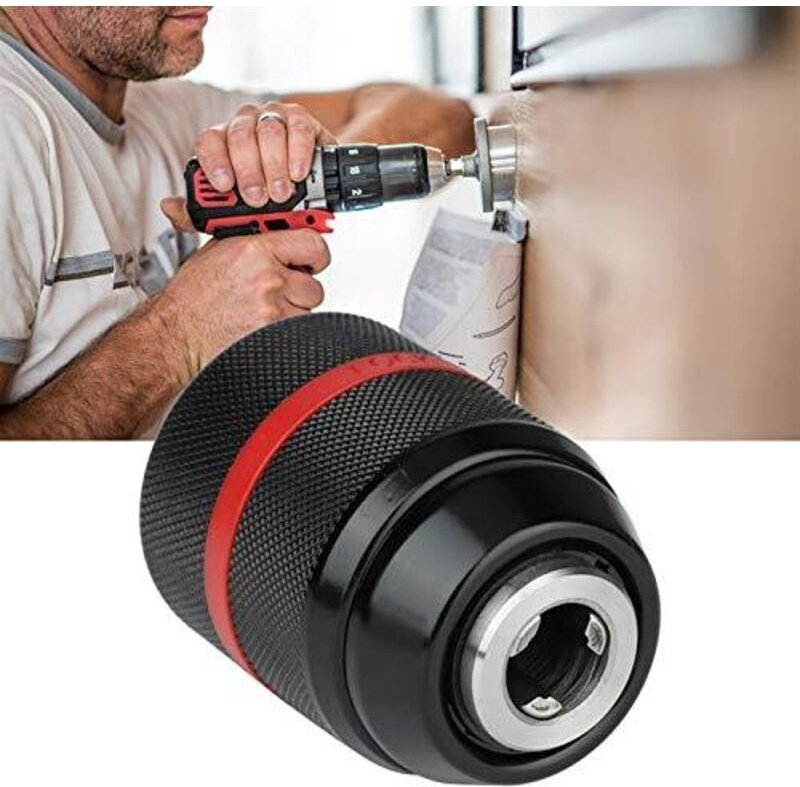 Bohrfutter, Schnellspannbohrfutter, 1/2-20UNF 2-13 mm Schnellspannbohrfutter für die Hand, Akku-Bohrfutter, selbstspanne...