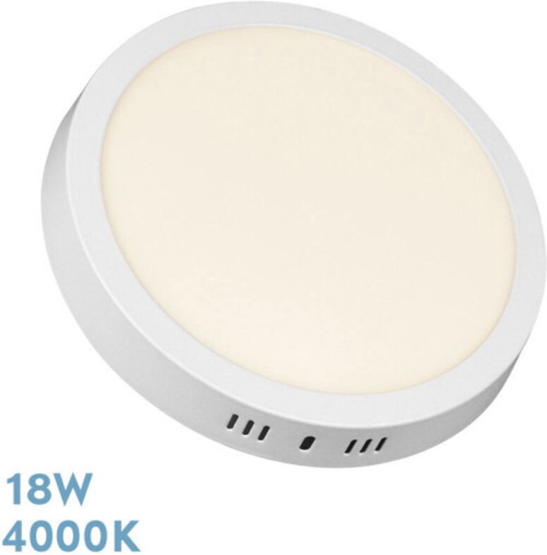 Fabrilamp - Downlight led Thulita Surface 18w 4000k White 1440lm 2,8x21x21 Cm