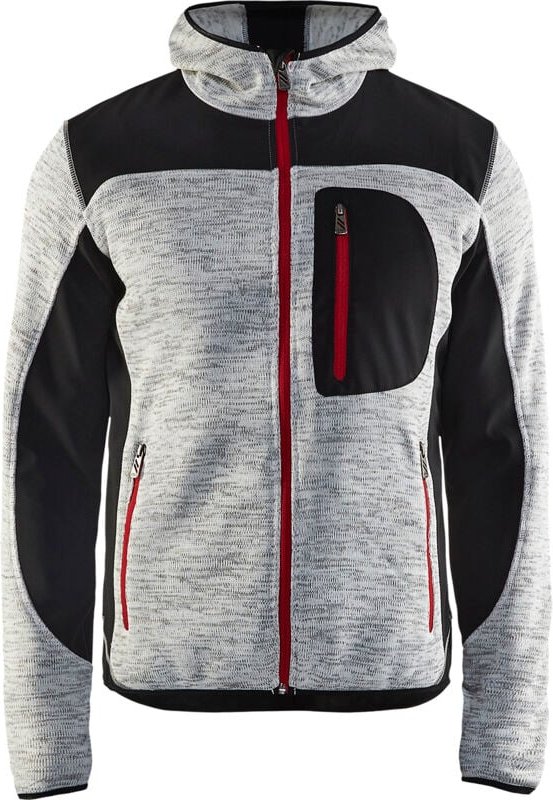 Blaklader - Strickjacke mit Kapuze t.xs - grau china/schwarz - 493021179099-XS