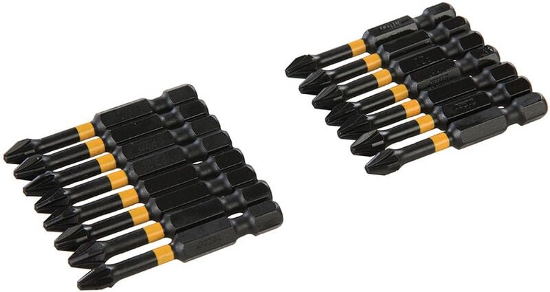 15 x Pozidriv Schraubendrehereinsätze PZ2 50mm Bits aus S2 Stahl