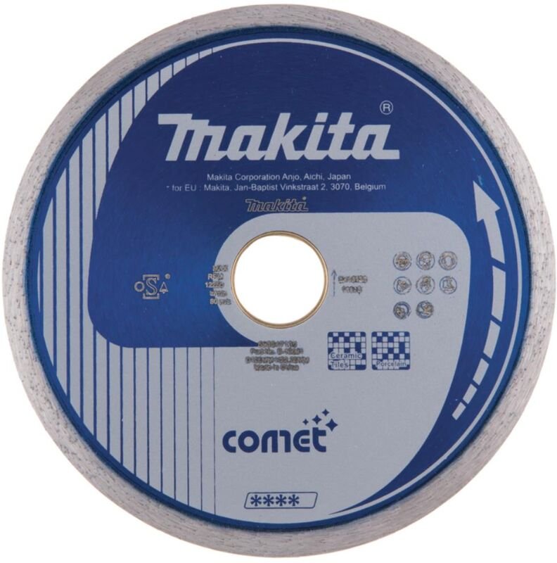 Diamantscheibe 125x22,23 comet, Continuous Rim - Makita