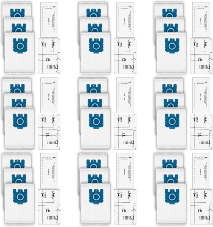 (36 Stück) Staubbeutel Airclean Filter kompatibel mit Miele GN Staubsauger, Serie C1, C2, C3, S227, S240, S270, S400, S4...