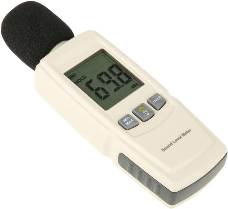 Memkey - Schallpegelmesser – tragbarer digitaler LCD-Schallpegelmesser, Geräuschtester, Bereich von 30 dB bis 130 dB Dez...