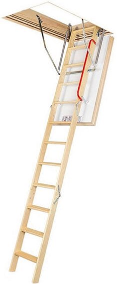 Matisère - Dachbodentreppe aus Holz - Deckenhöhe 2.80m -Trichter 60 x 100cm - LWT60100-2