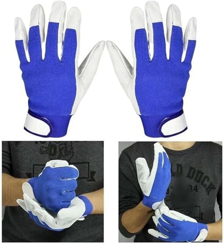 INHHUB Schweißhandschuhe, hitzebeständiger Lederhandschuh für WIG-Schweißer/Grill/BBQ/Ofen/Kamin/Holzofen, Arbeitsschutz...