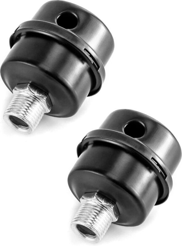 2er-Pack Luftkompressor-Schalldämpfer, Metall-Luftkompressor-Ansaugfilter-Schalldämpfer, 1/2 Zoll pt 20 mm