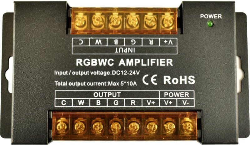 Repeater / Signalverstärker rgb + cct 12/24V-DC - 10A/Kanal -