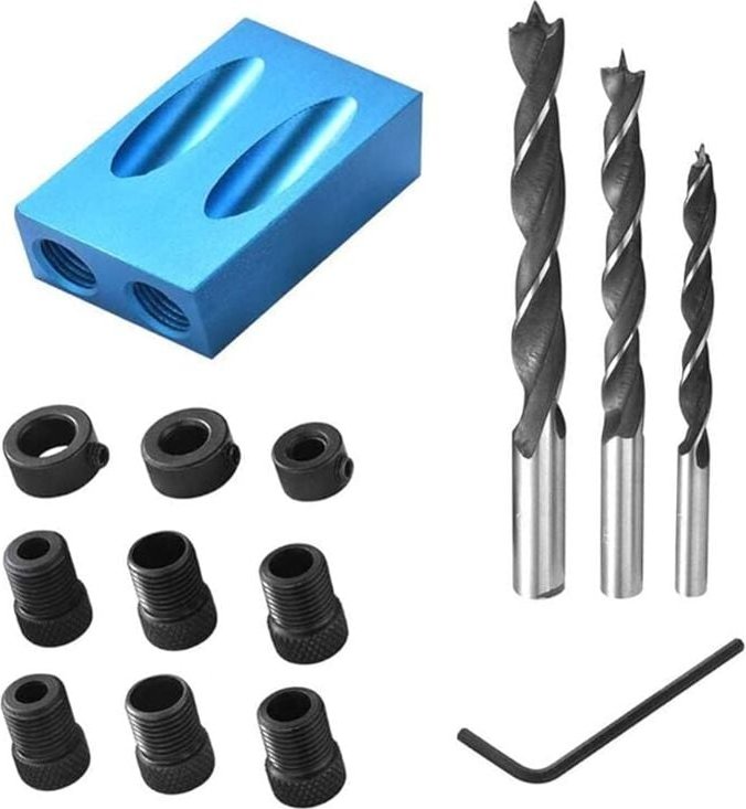 14 Stück Steckschlüssel, 15°-Menüführung, schräger Steckplatz, schräger Steckplatz aus Aluminium mit Adapter für Stecksc...