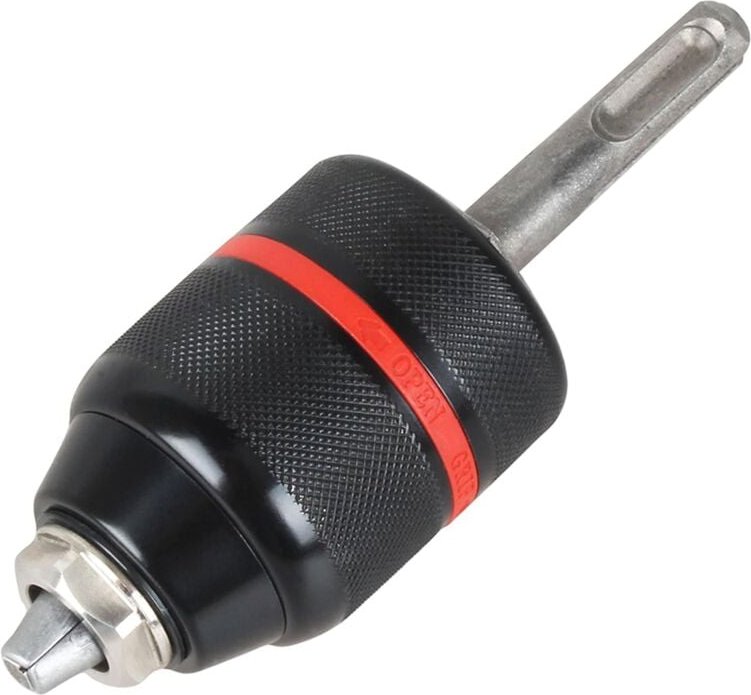 3-Backen-SDS-Bohrfutteradapter für SDS-Plus-Hämmer der -Serie, 3-Backen 1/2 Zoll schlüssellos mit Schaft