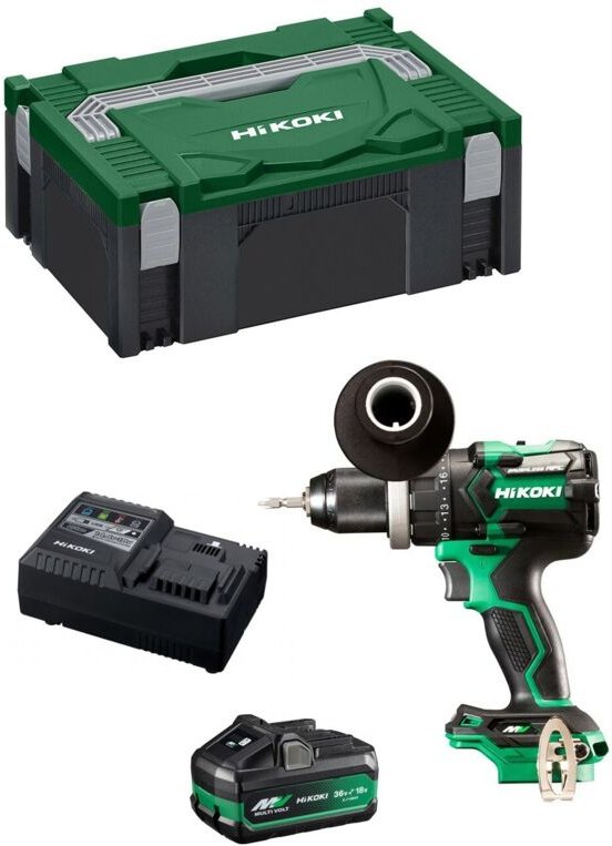 Bohrschrauber HIKOKI DS36DCB1X (1 x 4,0Ah/8,0Ah + UC18YSL3 + Koffer HSC II)