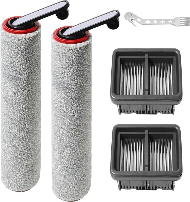Mova M10 Bürstenrollen-Zubehör, Dreame Mova M10 Ersatzteile für Staub- und Nasssauger, 2 Bürstenrollen + 2 HEPA-Filter +...