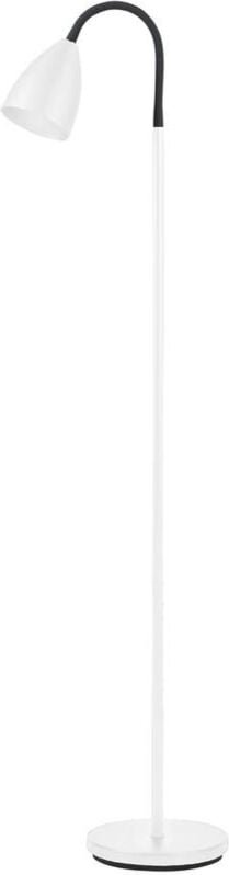 Belid - Trotsig Task Stehleuchte Flach Weiß, Einschaltkabel 1x GU10