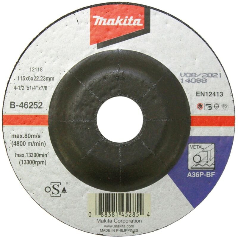 Schruppscheibe 115x6 mm Stahl - B-46252 - Makita