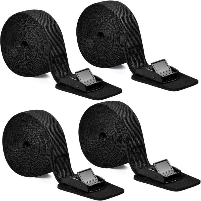 4 Stück Zurrgurt-Befestigungsgurt mit verstellbarer Schnalle, Spanngurt mit Klemmverschluss, Spanngurt-Befestigungsgurt,...