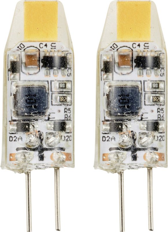 Sygonix - SY-6442038 led eek f (a - g) G4 1 w = 10 w Warmweiß (ø x l) 10 mm x 30 mm 2 St.