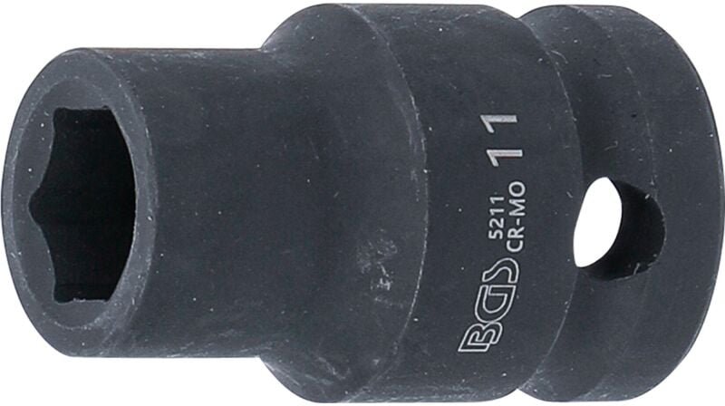 Bgs Technic - Kraft-Steckschlüssel-Einsatz Sechskant Antrieb Innenvierkant 12,5 mm (1/2') sw 11 mm