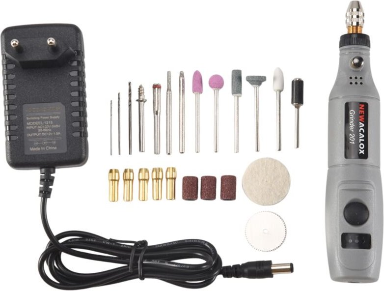 Thumbnail - EU-Stecker, 220 v Mini-Bohrmaschine, Elektrowerkzeuge, Multifunktionsschleifer, Schleifzubehör-Set, Geschwindigkeits-Gra...