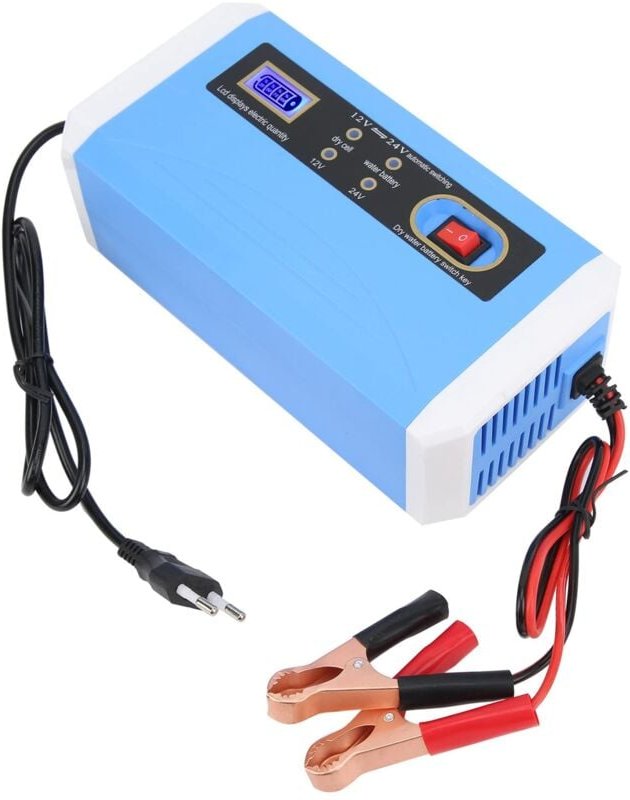 Thumbnail - Ej.life - Autobatterieladegerät, Autobatterieladegerät 12V/24V Effizientes Intelligentes LCD-Display Automatische Übertr...