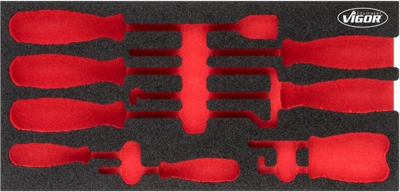 Thumbnail - Weichschaumeinlage ∙ leer ∙ V5070-L ∙ l x b x h: 393 mm x 188 mm x 35 mm