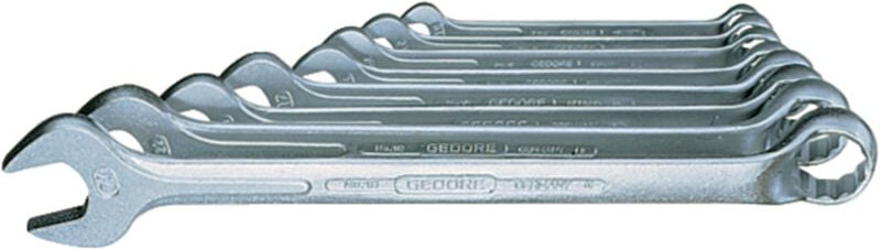 Ring-Maulschlüssel-Satz 3/8-1', 1 B-08A, 6013300 8-teilig - Gedore