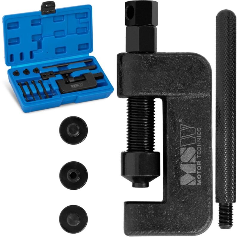 Crimpmaschine, Pressnietgerät für Motorradkette - Set