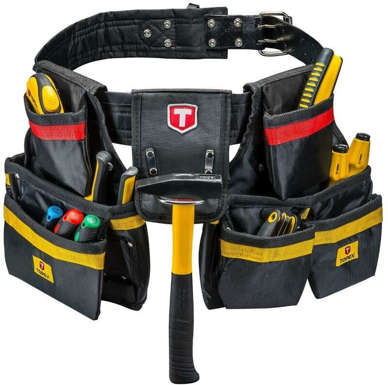 Profi Werkzeuggürtel mit 21 Taschen