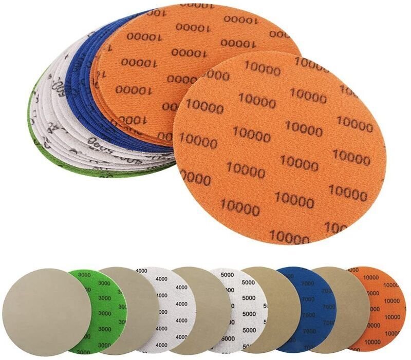 25-teiliges rundes Schleifpapier, Nass- und Trockenschleifen, selbstschleifende Schleifscheibe für elektrische Schleifma...