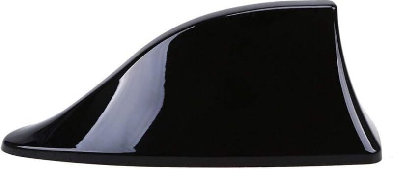 1PC Universal Shark Fin Auto Antenne - fm/am Radio Antenne mit wasserdichter Klebebasis für Auto suv lkw Van (Schwarz)