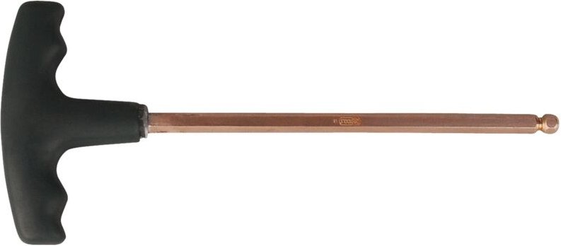 KS Tools BERYLLIUMplus Innensechskant-Winkelstiftschlüssel, T-Griff, 8mm ,mit Kugelkopf - 962.0964