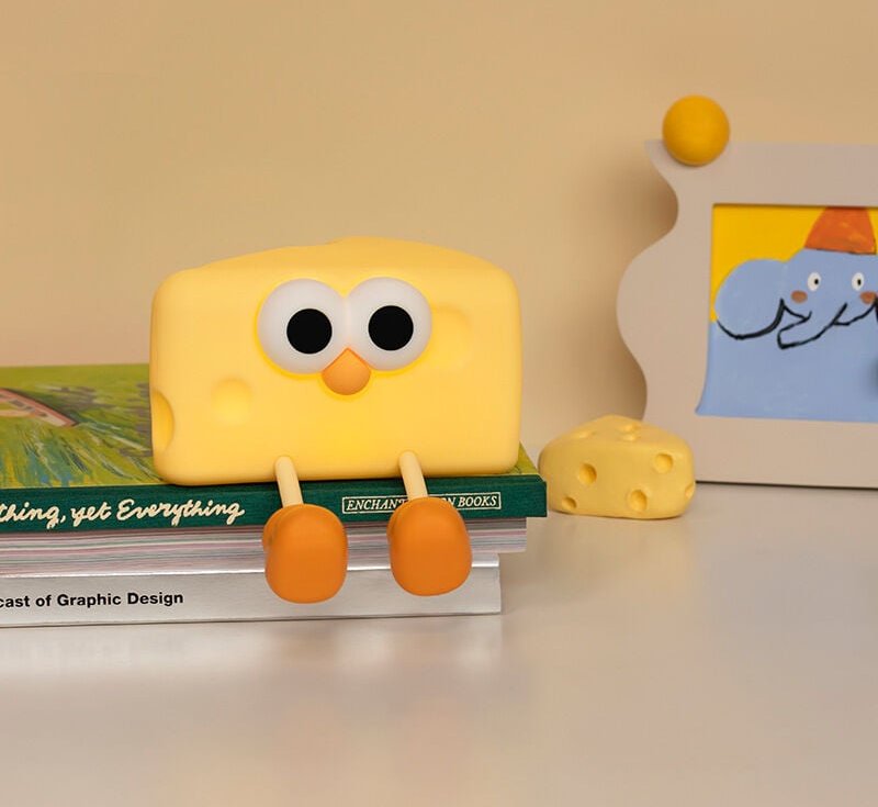 Kcvv - Käseförmiges Nachtlicht, Stimmungslampe am Bett, Nachtlichter für Schlafzimmer - Gelb