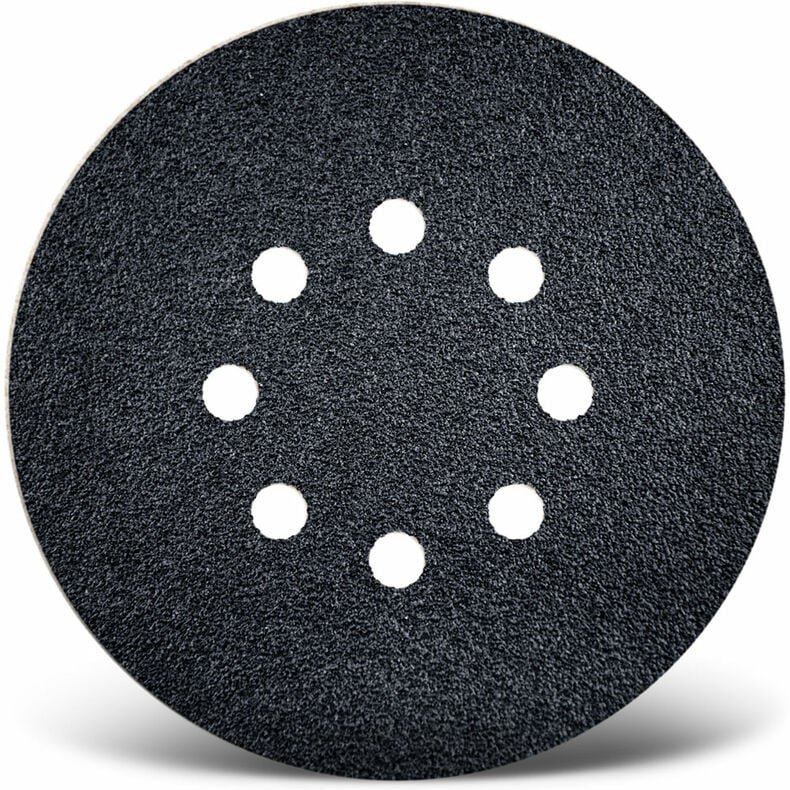 Black Klett-Schleifscheiben, 150 mm, 8-Loch, f. Exzenterschleifer, Siliciumcarbid (50 Stk.) K600 - Menzer
