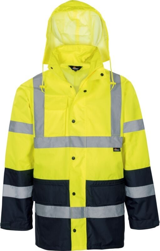Triuso Vizwell Warnschutz-Kontrast-Regenjacke VW61 Gr. 4XL leuchtgelb